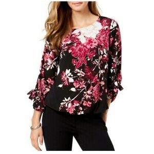 Alfani | Tops | Alfani Floral Blouse Xxl | Poshmark